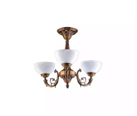 Kronleuchter Deckenlampe Lüster Deckenleuchter Antique Lampe Glas Gold