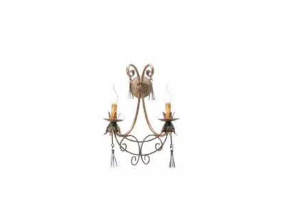Wandleuchte Lüster Wandlampe Wandleuchten Wand Lampen Beige Luxus Neu