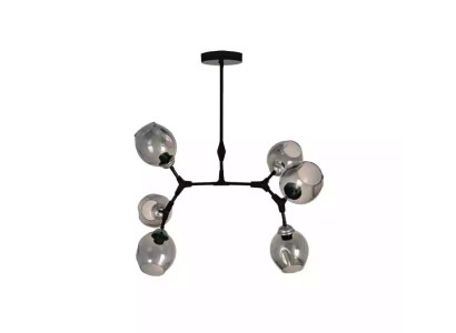 Deckenlampe Lüster Kronleuchter Deckenleuchter Modern Glas Schwarz Neu