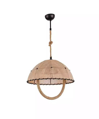 Deckenlampe Deckenleuchter Lüster Kronleuchter Lampe Beige Modern Seil