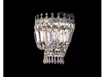 Wandleuchten Wandleuchte Wandlampe Lüster Wand Lampen Kristall Silber