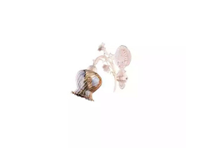 Wandleuchten Wandlampe Blumen Wandleuchte Lüster Wand Lampe Glas Weiß