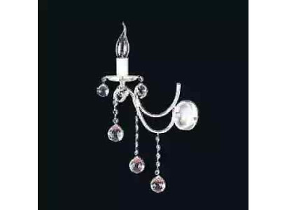 Wandlampe Wandleuchten Wandleuchte Lüster Wand Lampen Silber Kristall