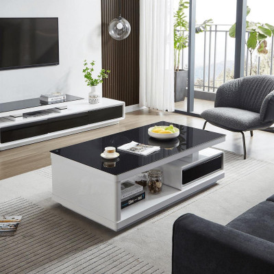 Luxus Couchtisch Ablagetisch Beistelltisch Glastisch Moderne Möbel Design