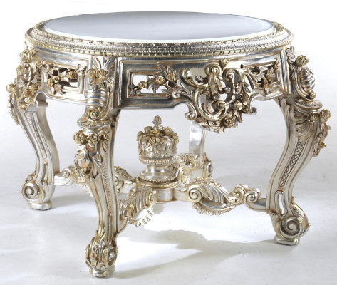 Couchtisch Tisch Beistelltisch Wohnzimmertisch Holz Royal Beistell Barock Tische
