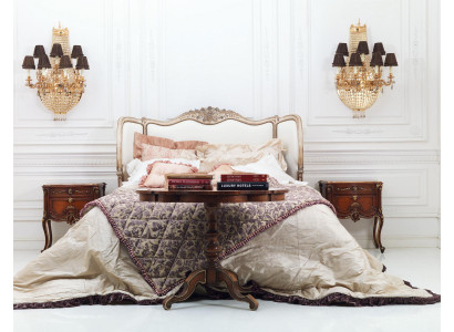 Klassisches Bett Doppelbett Chesterfield Luxus Möbel Italienische Einrichtung