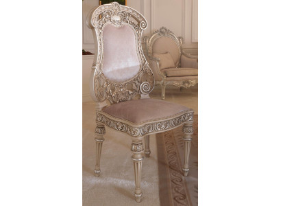 Esszimmer Stühle Holz Luxus Sessel Stuhl Weiß Wohnzimmer Italienische Möbel Neu
