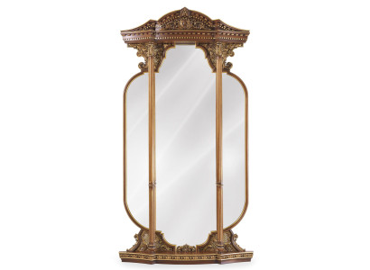 Wandspiegel Spiegel Schnitzerei Italienische Einrichtung Möbel 125x224cm Neu