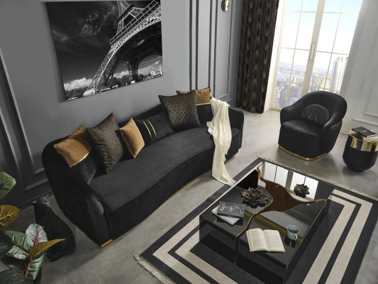 Komplett Set Sofagarnitur 41 Sitzer Couchtisch Wohnlandschaft 3tlg