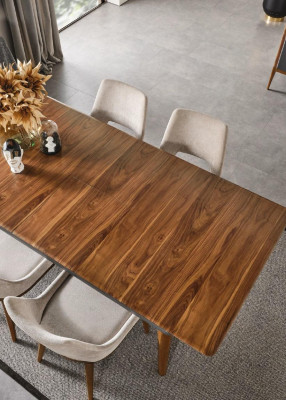 Esszimmer Tisch Holz Luxus Möbel Stil Moderner brauner Holztisch Tische