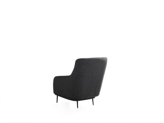 Wohnzimmer Sessel Modern Polster Design Textil Neu grau Luxus Lounge Club