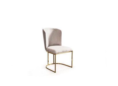 Stuhl Esszimmerstuhl Beige Küchenstuhl Lehnstuhl Luxus Modern Neuheit