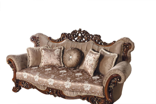 Klassische Wohnzimmer Sofagarnitur Polster Set Samt 5tlg. Couch Sofa