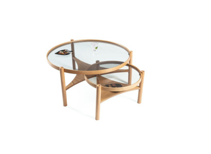 Wohnzimmer Set 2 tlg Rund 2x Couchtische Modern Designer Einrichtung