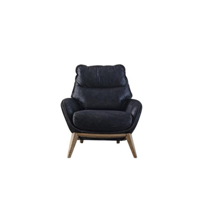 Luxus Sessel Modernes Design Wohnzimmermöbel Schwarzer Farbstil