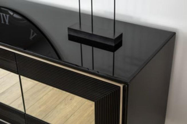 Essgruppe Esszimmer Garnitur Esstisch Set Sideboard Luxus Möbel 4 Stühle Tisch