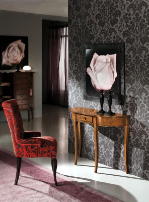 Wohnzimmer Lehn Stühle Luxus Sessel Stuhl Holz Braun Italienische Möbel Polster