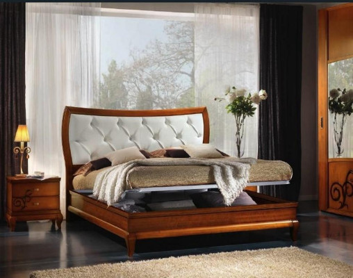 Luxus Schlafzimmer Bett Doppelbett Holz Polster Betten Doppel Bettrahmen Modern