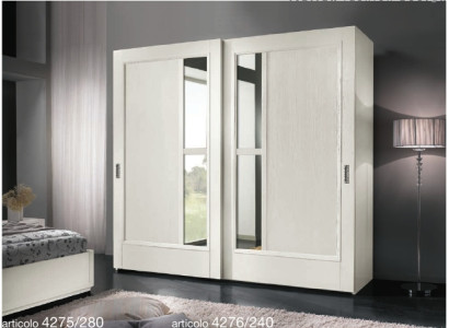 Kleiderschrank Schiebetüren Schlafzimmer Schrank Wand Schränke Holz Spiegel neu
