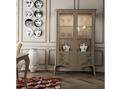 Wohnzimmer Anrichte Glas Schrank Vitrine Esszimmer Anrichte Holz Schränke Möbel