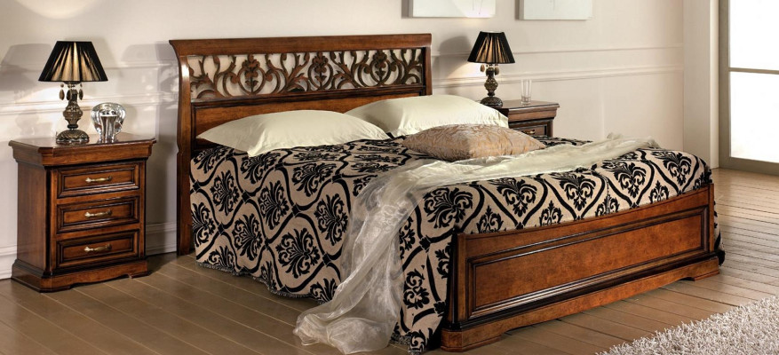 Bett Möbel Doppelbett Naturholz Schlafzimmer Möbel Design Betten Möbel Italien