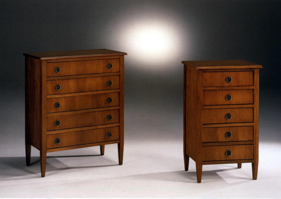Massives Italienisches Möbelensemble - Hochschrank, Kommode, Sideboard für stilvolle Einrichtung