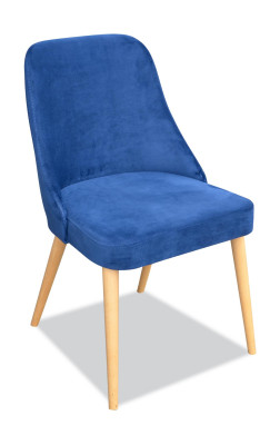 Elegant Modern Stuhl Holz Ess Zimmer Möbel Set 4x Stuhl Luxus Neu Blau Neu