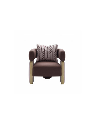 Komplette Couchgarnitur Sofa Sessel Braun Stoffsofa Polstersofa Tisch