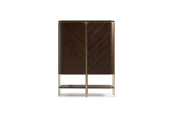 Barschrank Schrank Holzschrank Holz Bar Braun Getränke Design Flaschen
