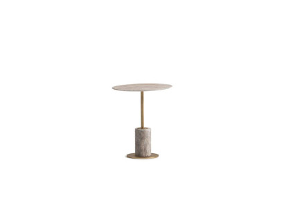 Kaffeetisch Beistelltisch Couchtisch Holz Sofatisch Rund Tisch Grau