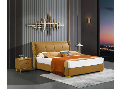 Schlafzimmer Set Bett Nachttisch Design Moderne Betten Gruppe Leder