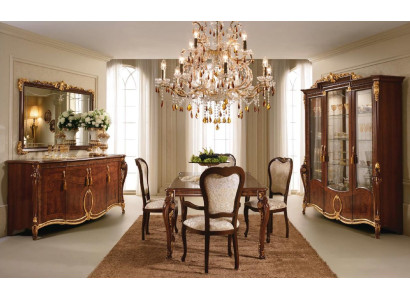 arredoclassic™ Luxus Klasse Möbel Esszimmer Vitrine Tisch Kommode 8tlg.