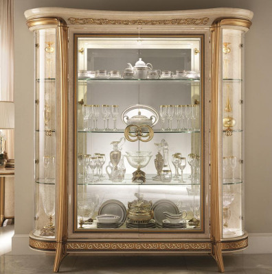 arredoclassic™ Luxus Klasse Möbel Esszimmer Vitrine Tisch Kommode