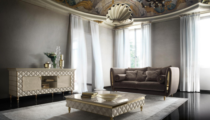 Sofagarnitur Sofa Couch 3 + 3 Wohnzimmer Designer Barock Möbel Classisch
