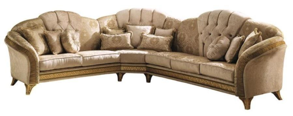 Ecksofa Sofa Couch Polster Wohnlandschaft Textil Eck Sofas Garnitur L Form Neu