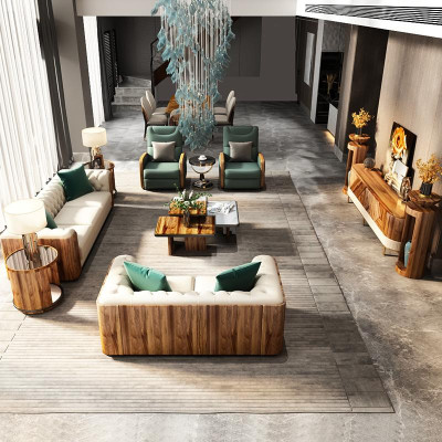 Luxus Möbel Sofagarnitur Couch Sofa Polster Designer Möbel 4tlg. Leder