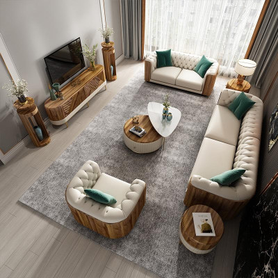 Sofagarnitur 4+2+1 Sitzer Wohnlandschaft Sofa Couch Polster Garnitur Sofas