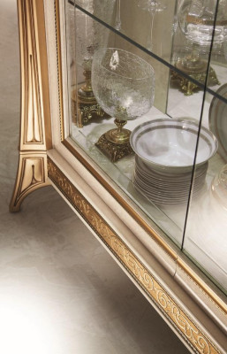 Vitrine Kommoden Vitrinen Kommodenschrank Glas Schrank Italien arredoclassic