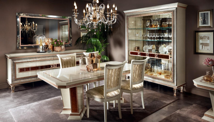 Esstisch Esszimmer Set Essgruppe Möbel Tisch 5tlg Stuhl 4x Stühle arredoclassic