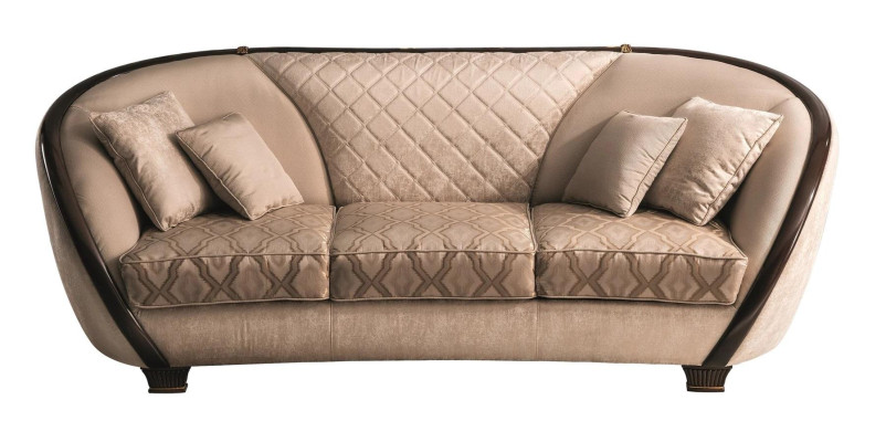 Sofa Couch Polster 3 Sitzer Textil Sofas Couchen Sitz Garnituren Design Club
