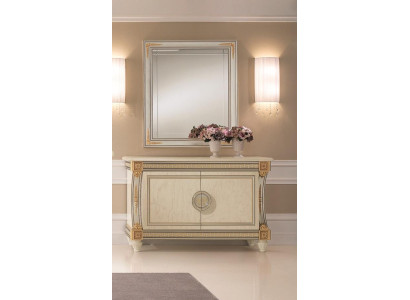 Spiegel Kommode Schrank Kommoden Anrichte Schlafzimmer Set Holz 2tlg Möbel