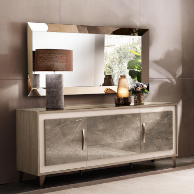 Wandspiegel Holz Rahmen Goldener Spiegel Wandspiegel Hängespiegel Wohnzimmer Neu