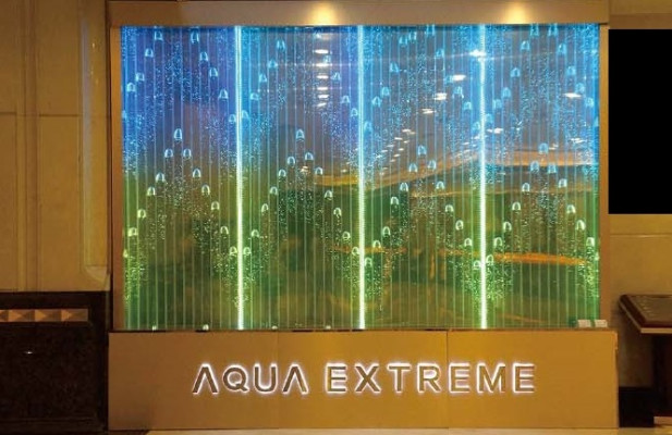 Wandpaneel Wasserblasen LED Wasserwand Designer Dekorative Wasser Wand