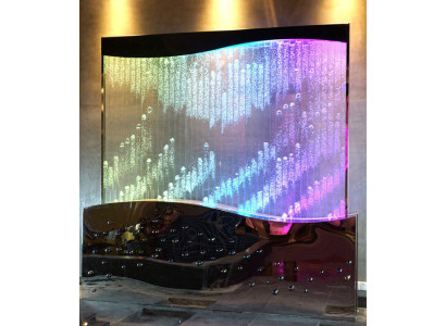 Wandpaneel Wasserblasen LED Wasserwand Designer Wasser Wand