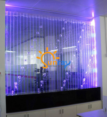 Moderne Trennwand Wasser Dekorative Wände LED Wasserwand Beleuchtete Wand