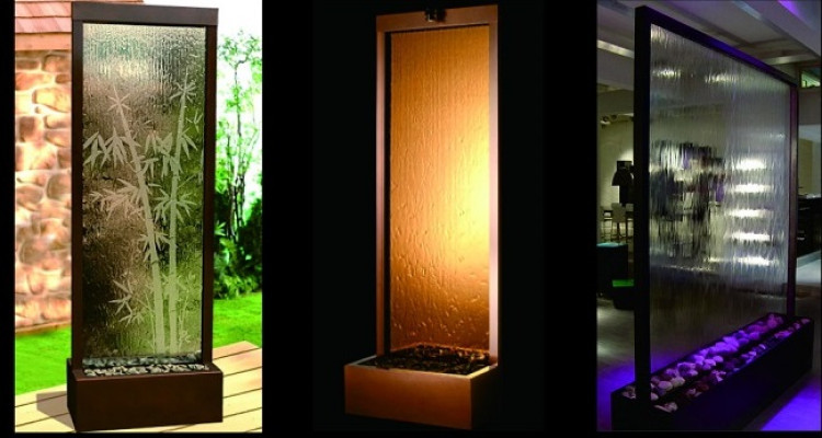 Designer Trennwand Luxus Wände Wassersäulen Waterwall Trennwände