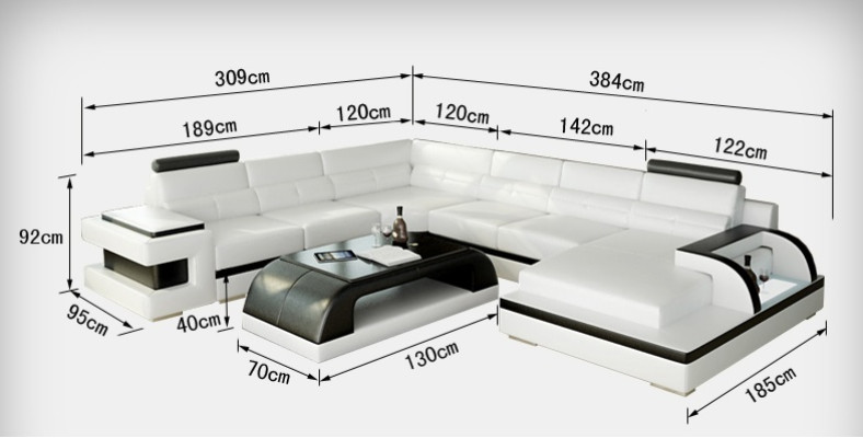 Moderne Ecksofa Couch Polster Eckgarnitur Wohnlandschaft Sofa Eck Garnitur + USB