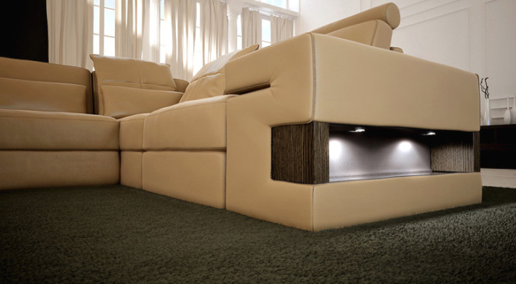 Leder Design Sofa Couch Polster Ecksofa Garnitur Wohnlandschaft Ecksofa XXL ECKE