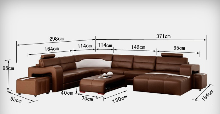 Ledersofa Couch Wohnlandschaft Ecksofa Eck Garnitur Design Modern Sofa