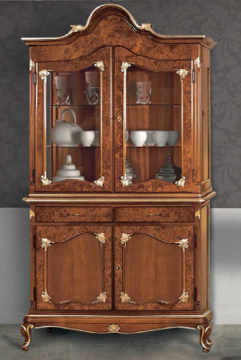 Vitrinen Glas Schrank Schränke Regal Holz Vitrine Design Modern Wohnzimmer Neu